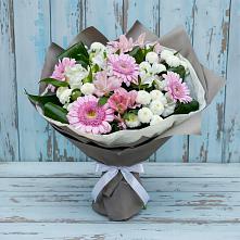 Букет цветов из:  Герберы, Альстромерии и Хризантемы #REPLACE_PRED# Пыть-Яхе