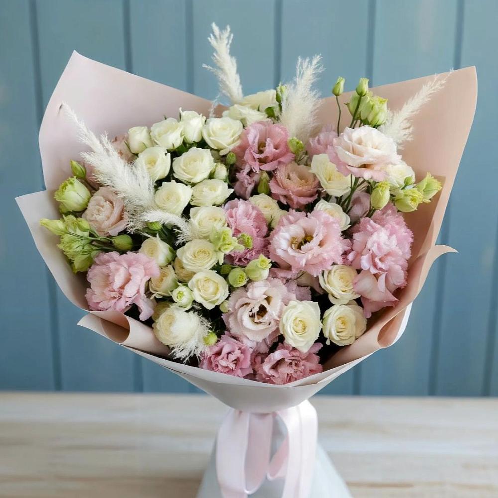 Букет цветов из: Альстромерии и Розы в Пыть-Яхе