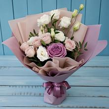 Букет цветов из:  Розы и Лизиантусы #REPLACE_PRED# Пыть-Яхе