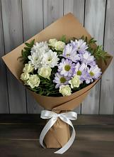 Букет цветов из:  Хризантемы и Розы в Пыть-Яхе