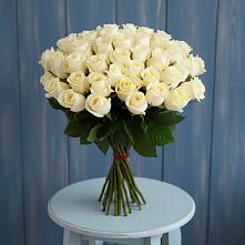 Букет 51 Белая роза Эдлесс Лав в Пыть-Яхе