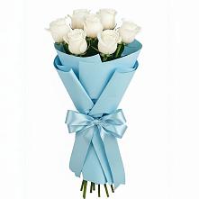 Букет 7 белых роз Проуд в Пыть-Яхе