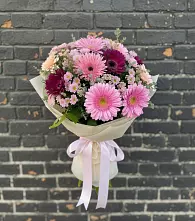 Букет цветов из:  Герберы и Хризантемы #REPLACE_PRED# Пыть-Яхе