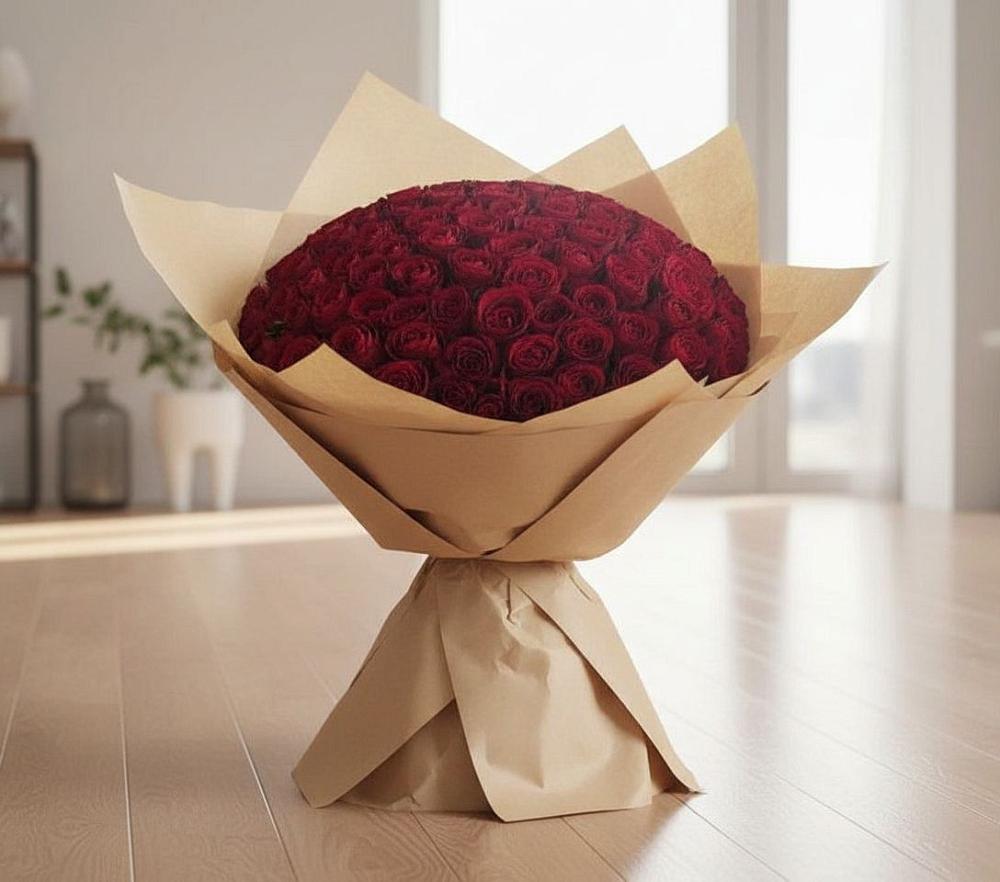Букет 101 Красная роза в Пыть-Яхе
