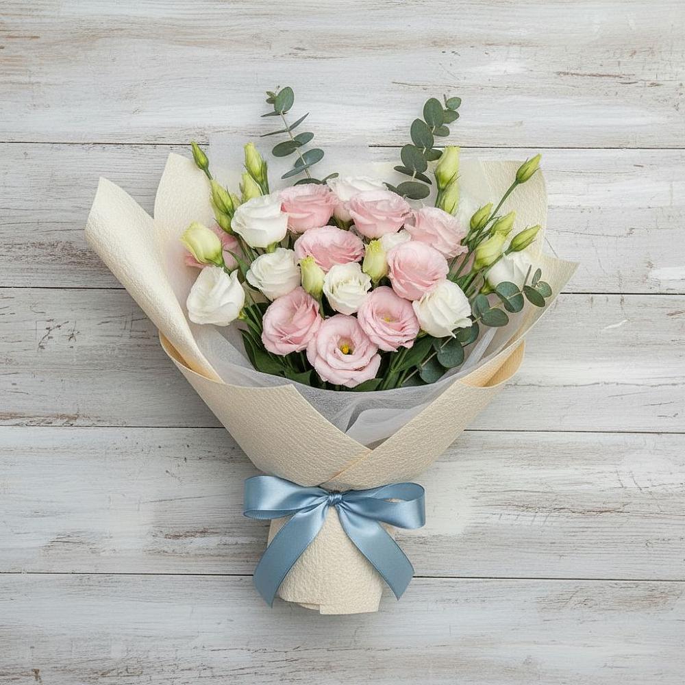 Букет цветов из: Лизиантусы в Пыть-Яхе